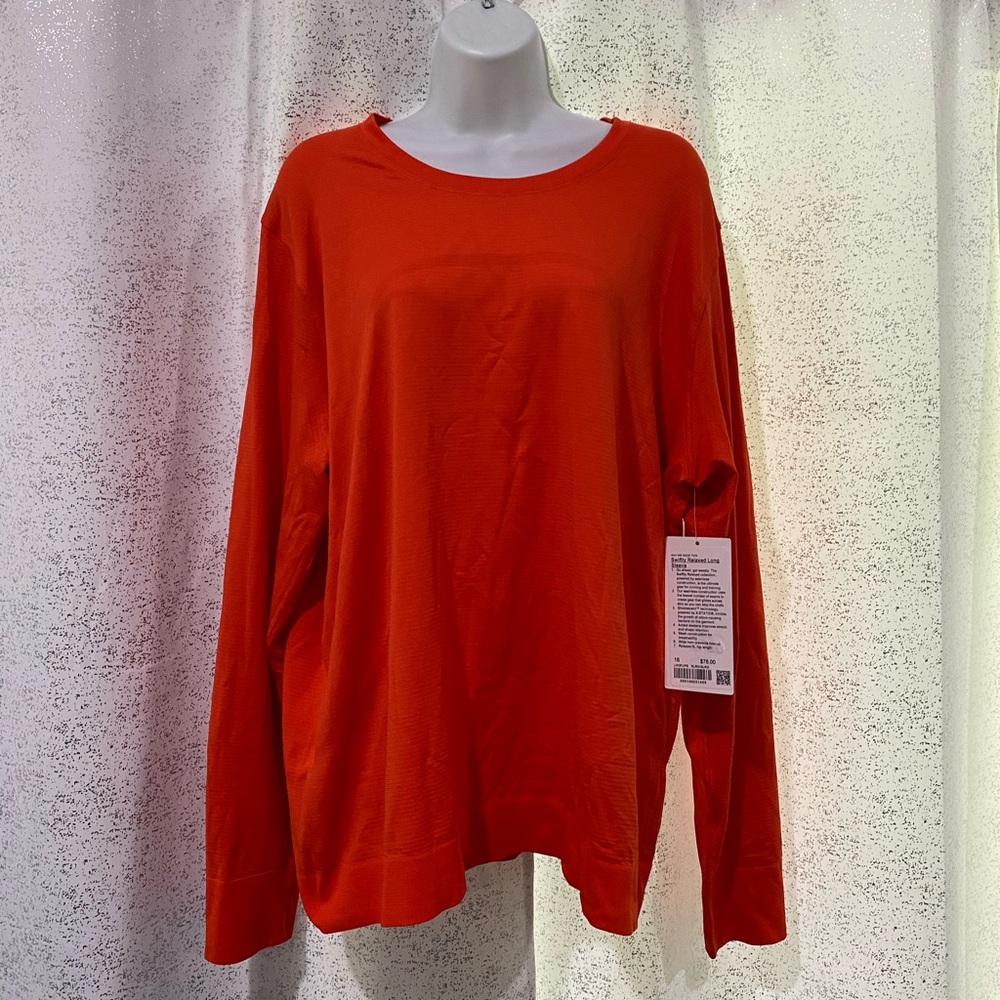 Lululemon Swiftly Relaxed Long Sleeve - Women’s 16 New With Tags!